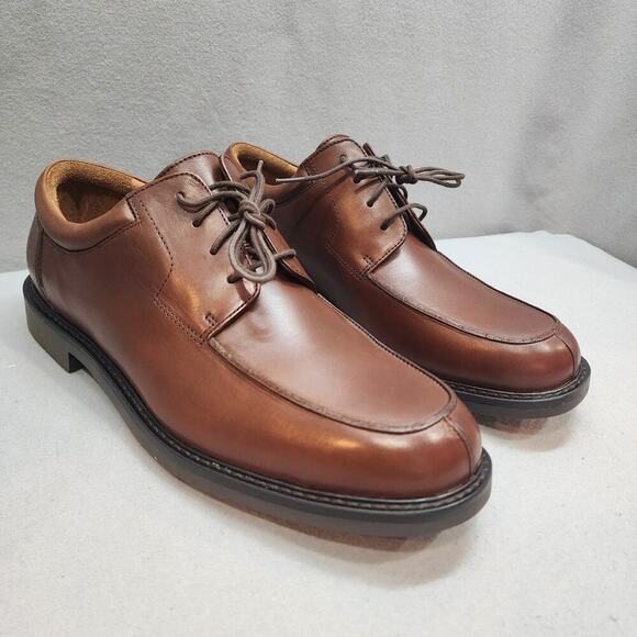 Johnston & Murphy Larken Saddle Brown Leather Shoe Size 11 1/2 M - Picture 1 of 8